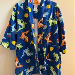 Boys cotton bath robe size 7/8 - medium